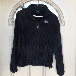Fuzzy North Face Jacket w/two Pockets